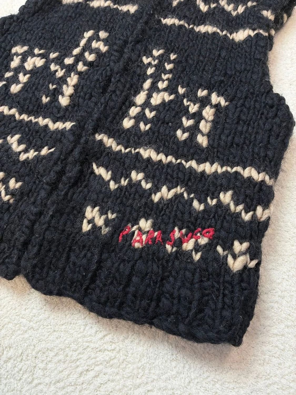 파라수코 00's 캐나다 헤비울 니트 조끼 PN5738    상품이미지3