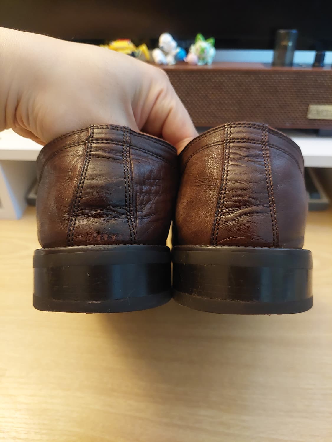 야세 홀리 홀스하이드 컴포트 더비슈즈 구두 브라운 275 상품이미지9