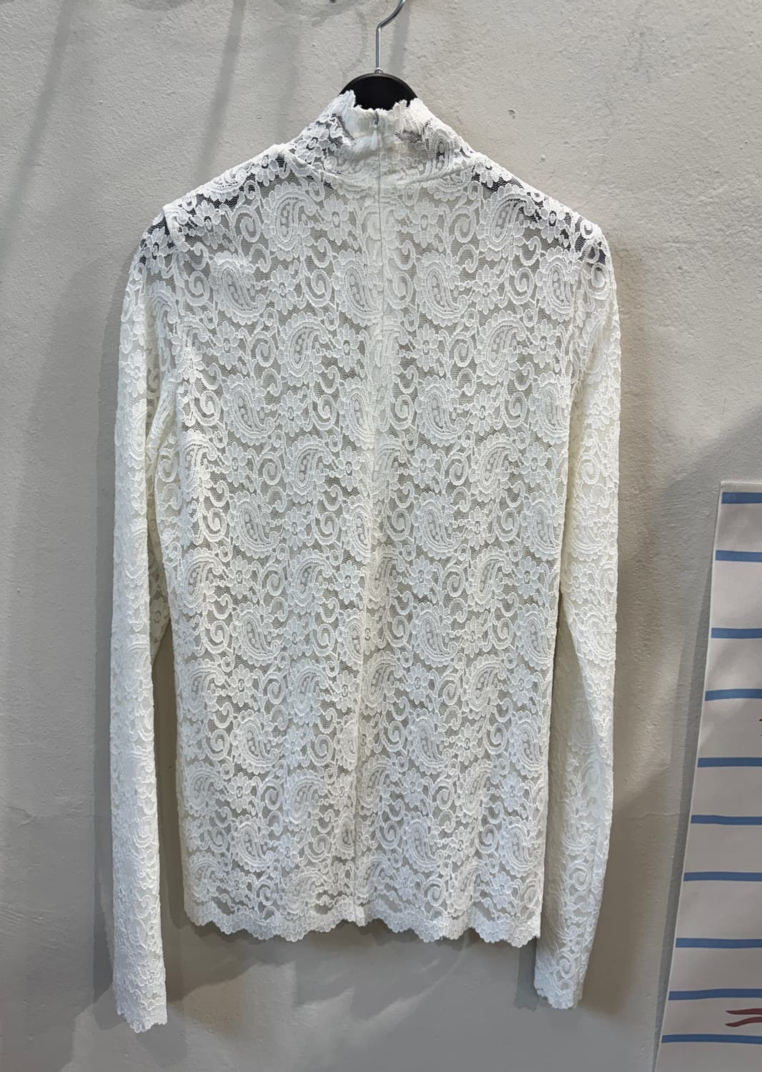 vintage 새상품 레이스 뒷지퍼BL 상품이미지6