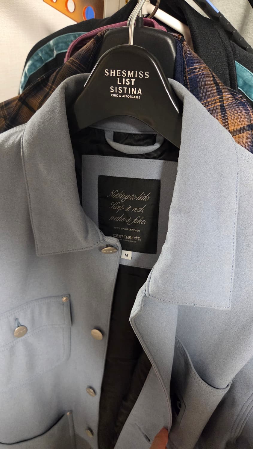 칼하트윕 스웨이드 미시건 코트 도브그레이 M 상품이미지2