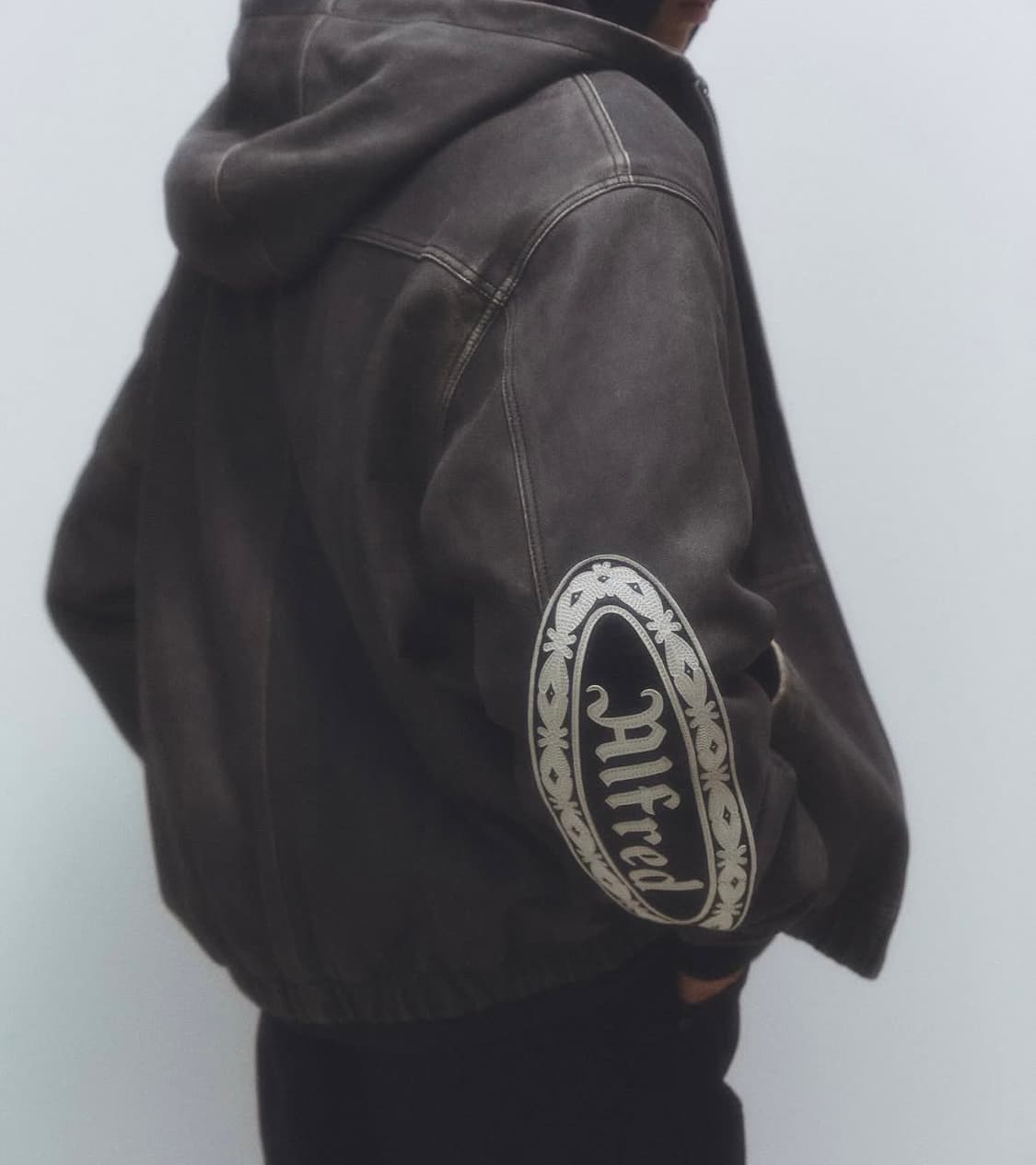 헤리티지플로스 알프레드 가죽 후드자켓 상품이미지1