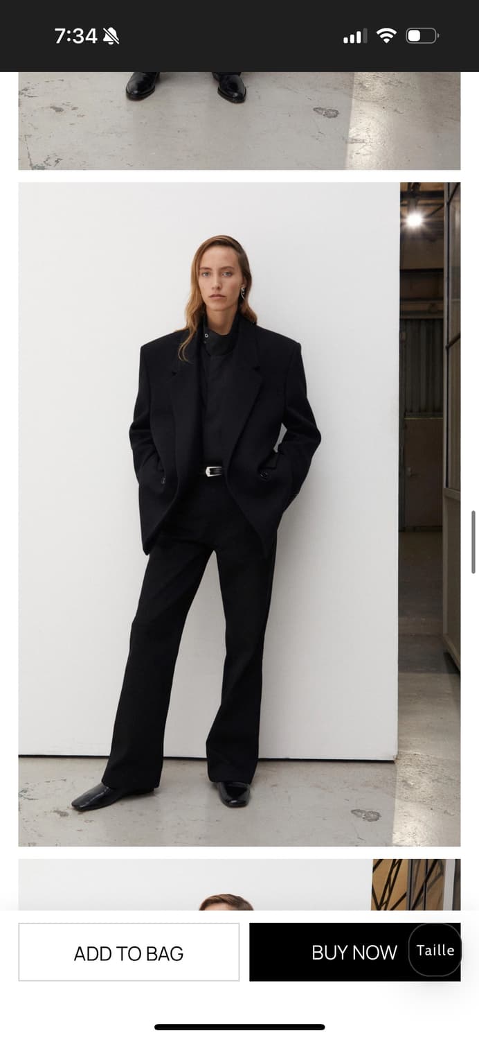 타일레 시그니처 핏 부츠컷 블랙 새상품 3 상품이미지5