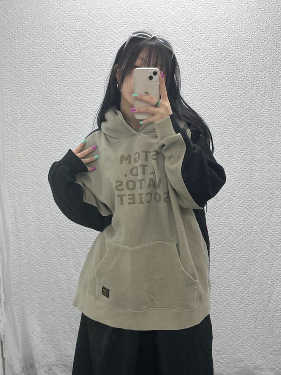 스티그마 오버사이즈 헤비 스웻 후드티 L C06985 상품이미지1