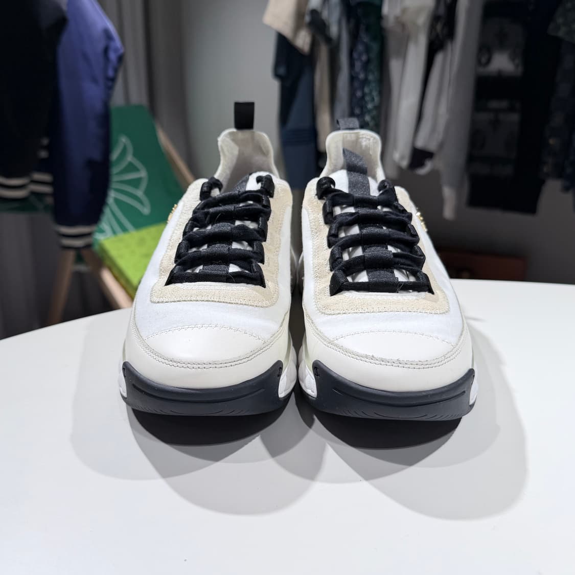 (A/41) / 샤넬 믹스드 파이버 스니커즈 벨벳카프스킨 스니커즈 운동화 상품이미지2