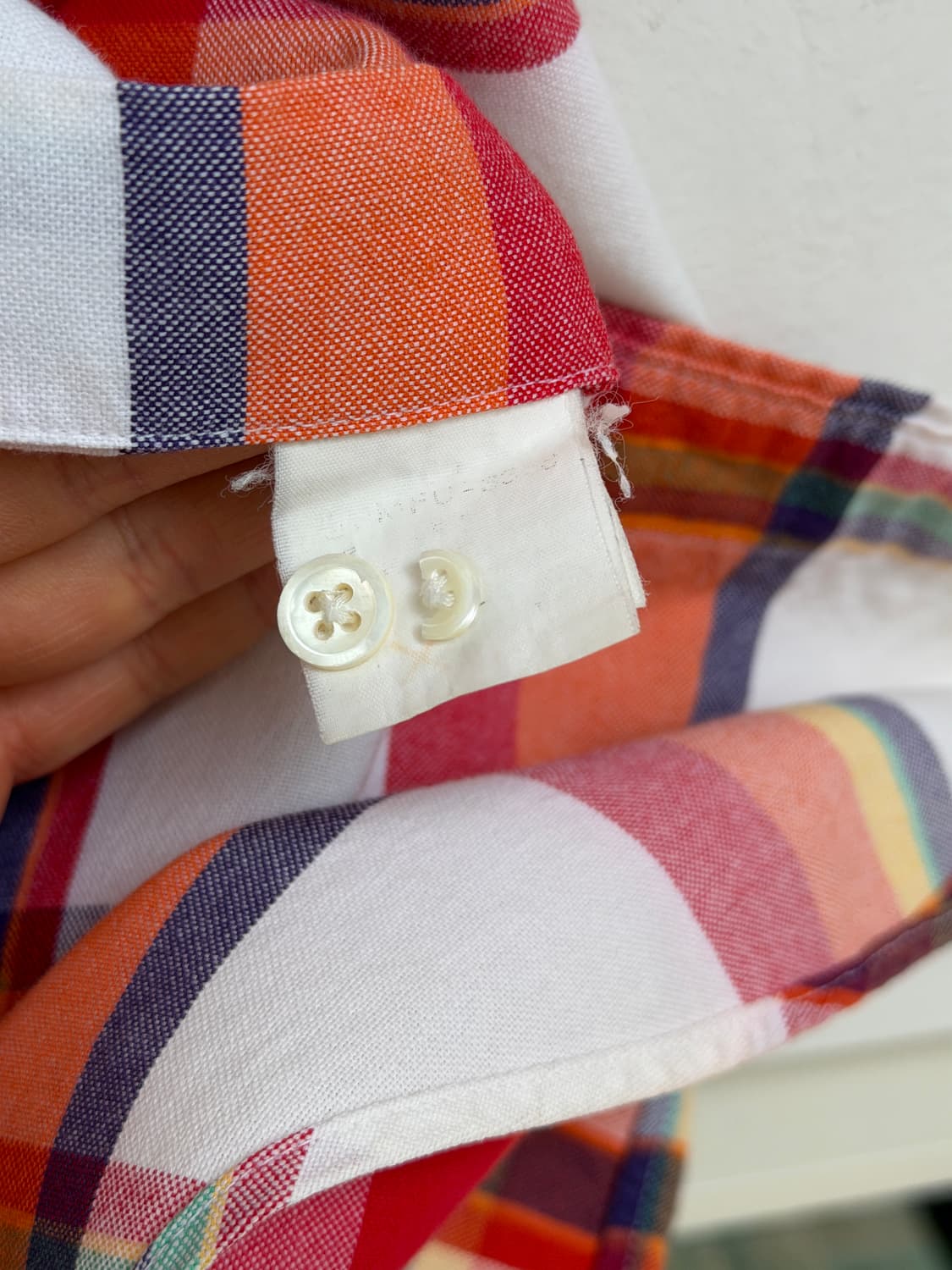 Ralph Lauren 마드라스 체크 반팔 버튼다운 셔츠 L 상품이미지6