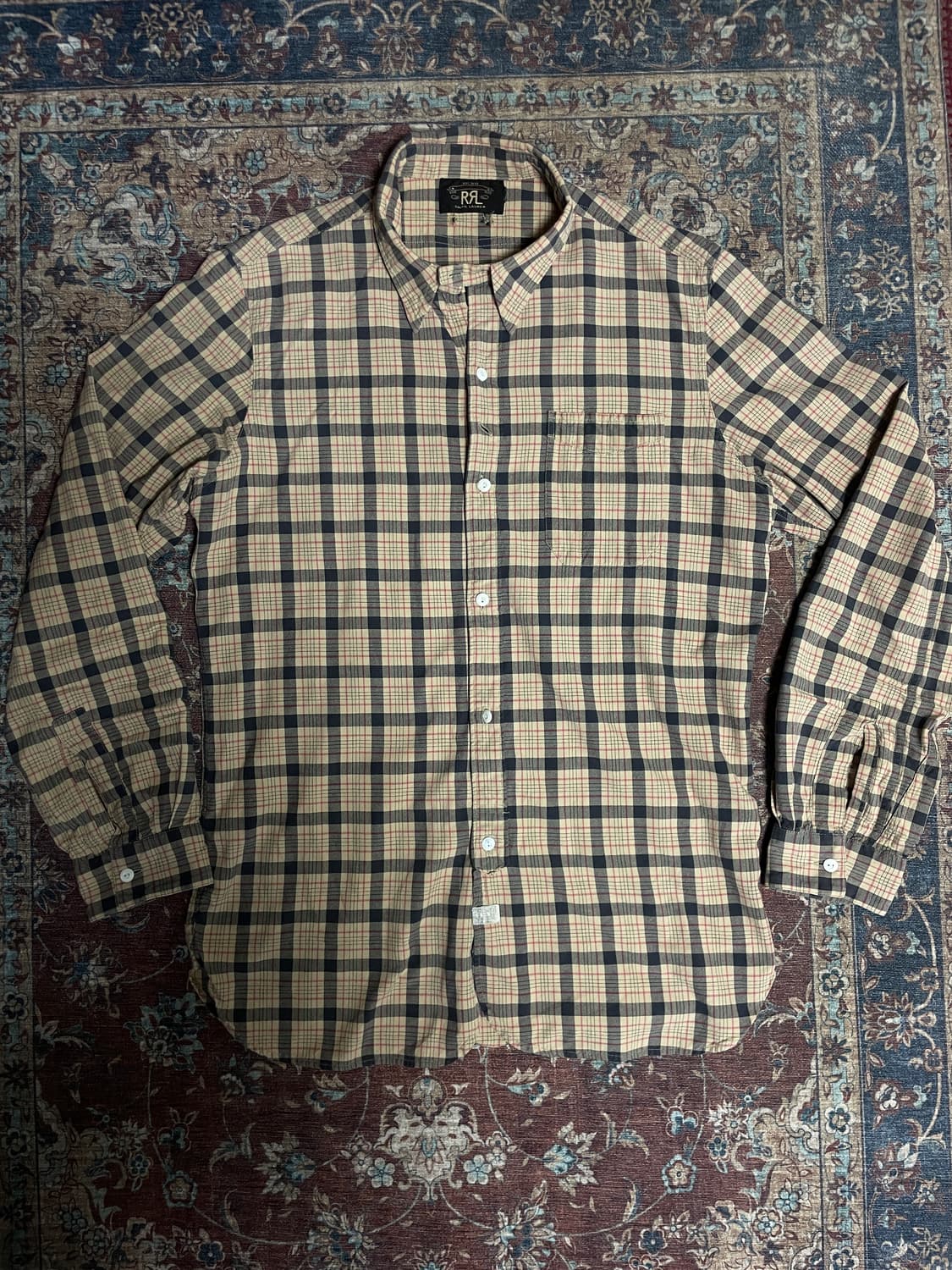 RRL 더블알엘 코튼 체크 셔츠 상품이미지1