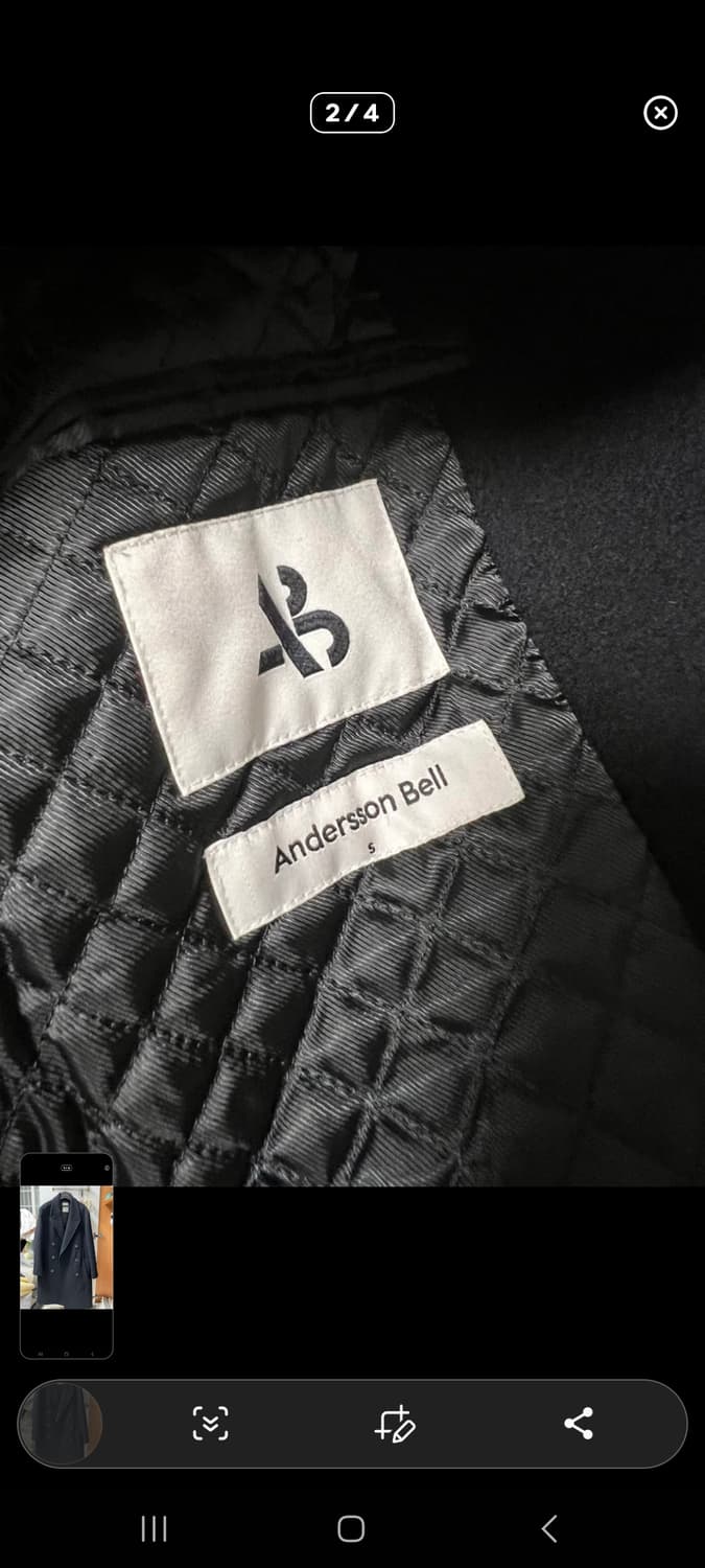 엔더슨벨 케시미어 더블코트 s 상품이미지2