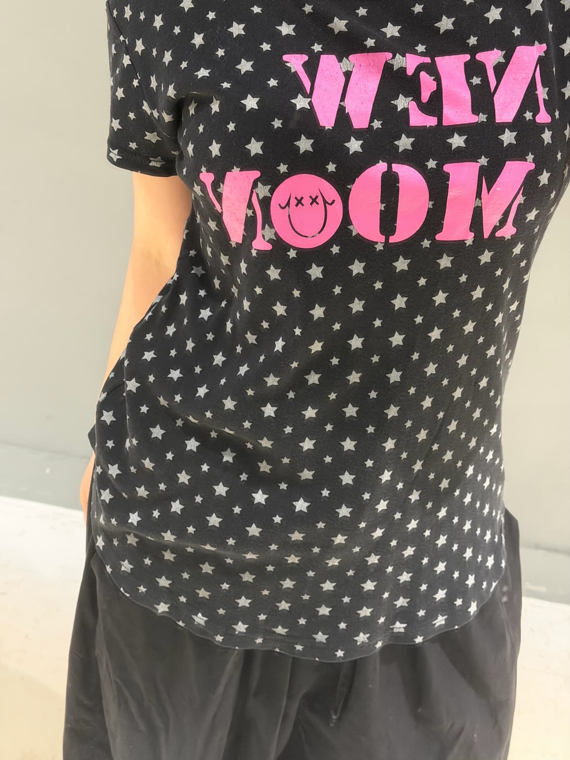 star pattern lettering detail tee 상품이미지4