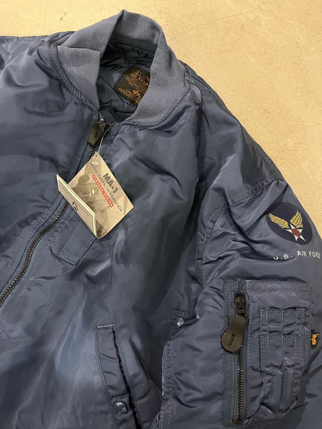 빈티지 알파 MA-1 에어포스 컬러 상품이미지1