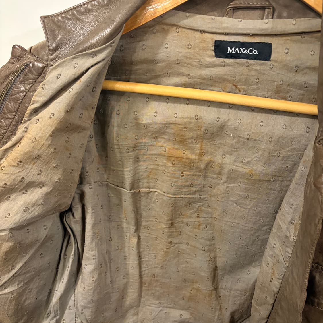 막스앤코 램스킨 숏 레더자켓 상품이미지9