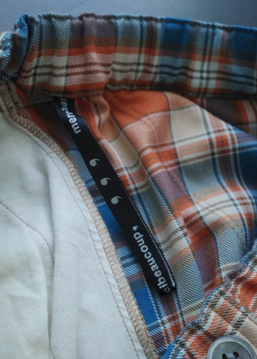 메르시보꾸 체크 스커트 상품이미지2