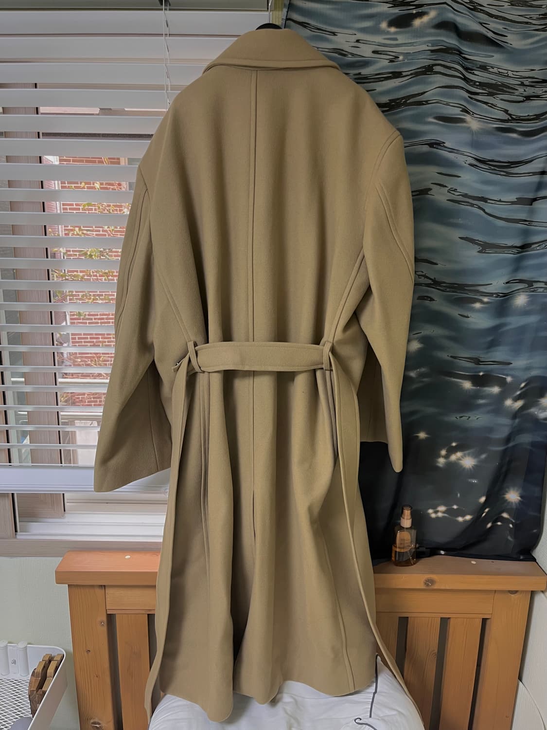 던스트 유니섹스 울 코트 XL 카멜 색상 상품이미지4