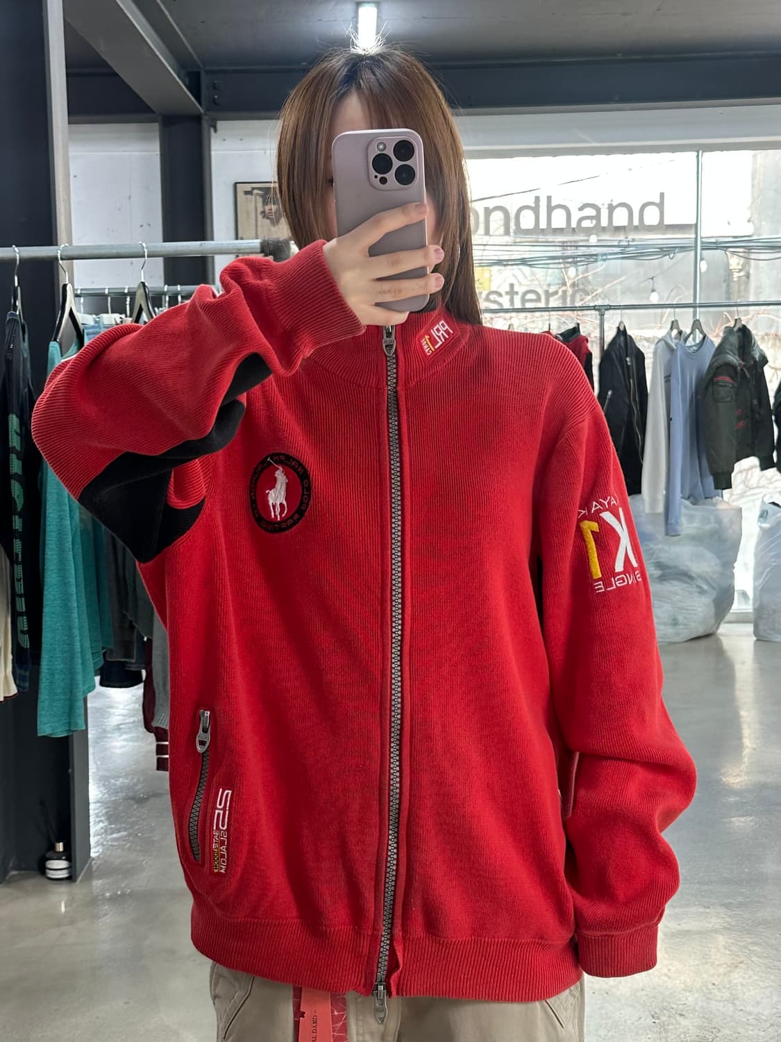 폴로랄프로렌 빅포니PRL1 레이싱 카약 투웨이 니트집업 상품이미지1