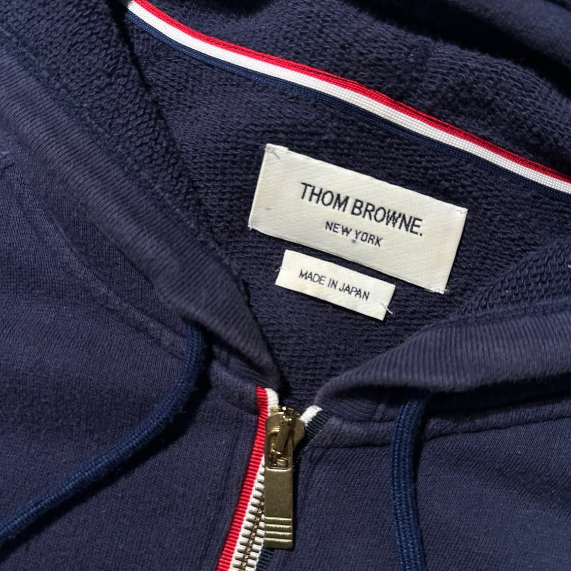 톰브라운 사선 완장 후드집업 상품이미지6