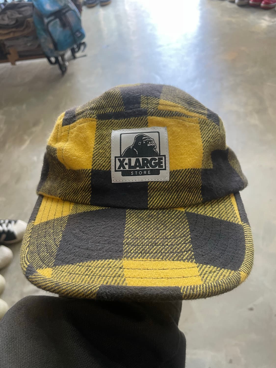 엑스라지 옐로우 체크 캠프캡 상품이미지2