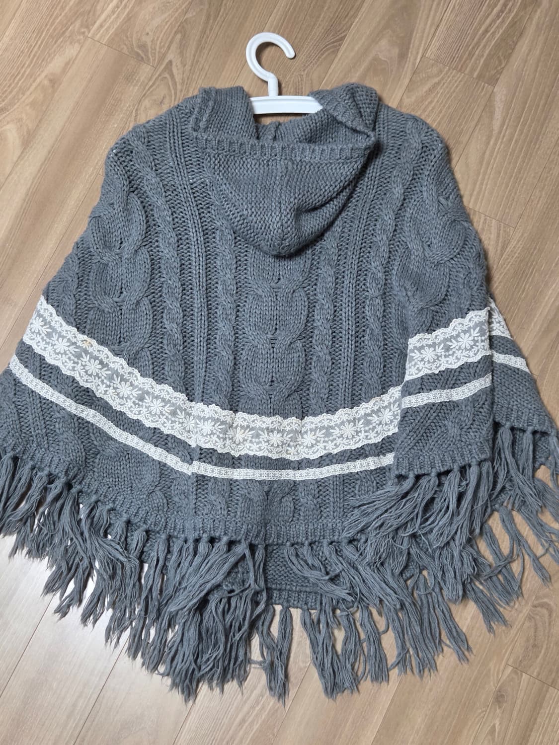 어스뮤직앤에콜로지 레이스 니트 케이프 상품이미지4