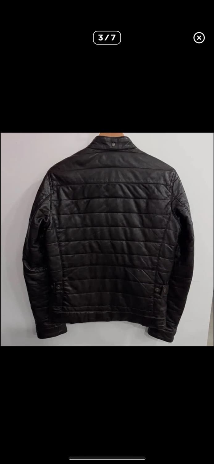 구매)) 마시모두띠 리버시블 양가죽 레더 패딩 다운 구해요 상품이미지3