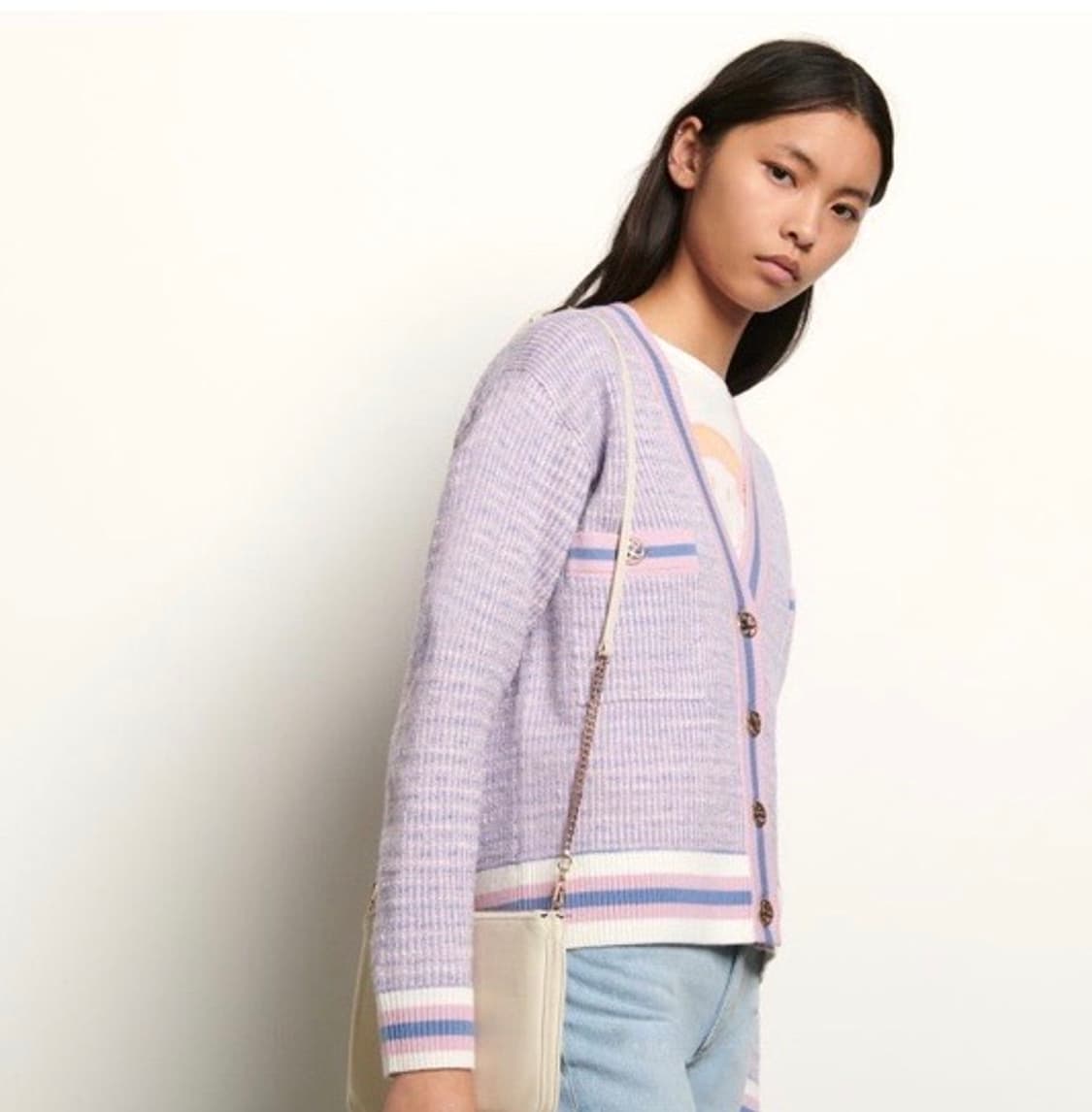 산드로 트위드 가디건 0사이즈 상품이미지2