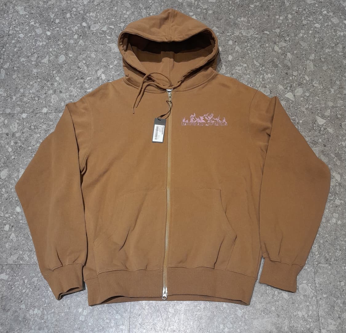 💥(새상품) 디스이즈네버댓 플레임 후드집업 브라운 (M)
 상품이미지1