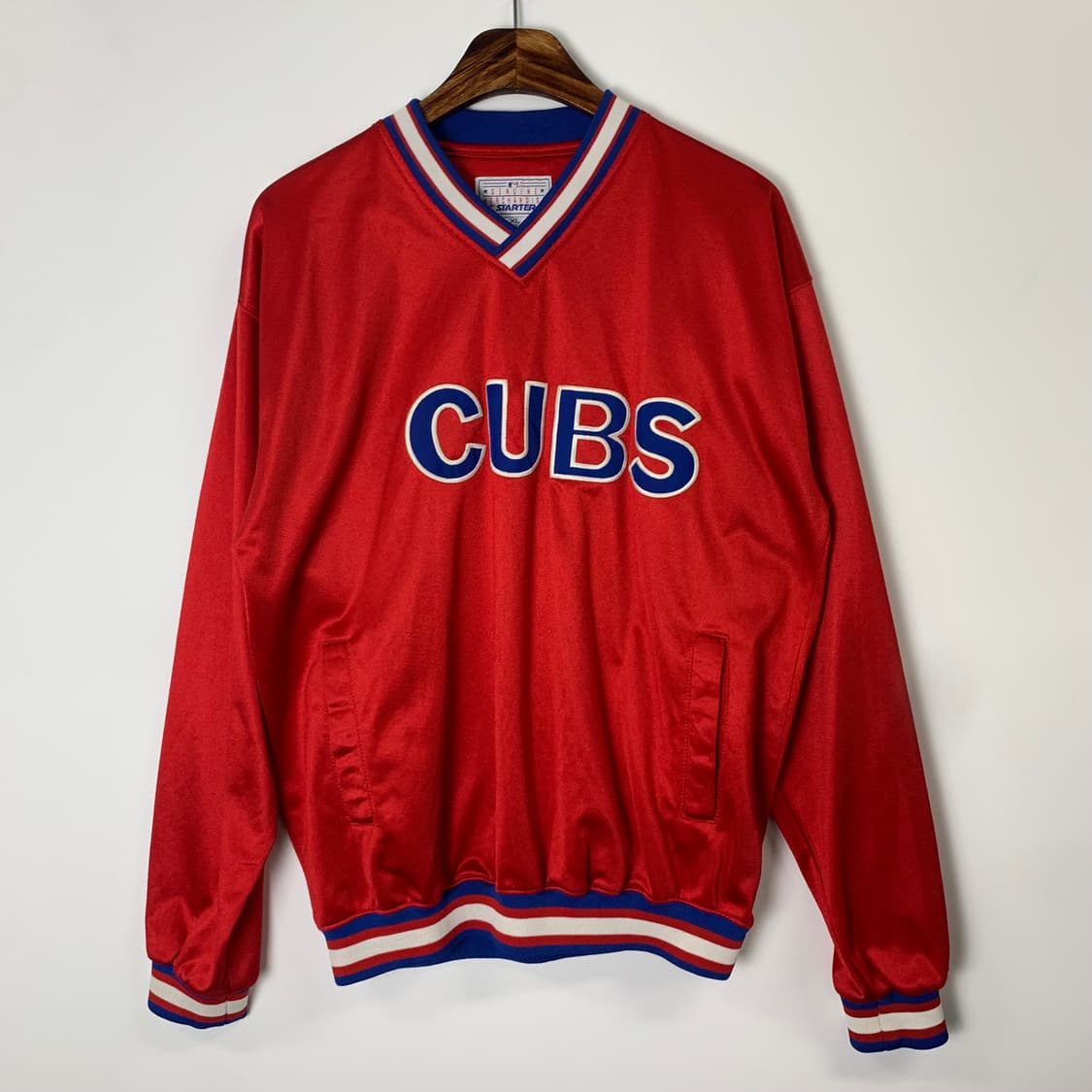 스타터 시카고 컵스 올드스쿨 배색 새틴 맨투맨  상품이미지2