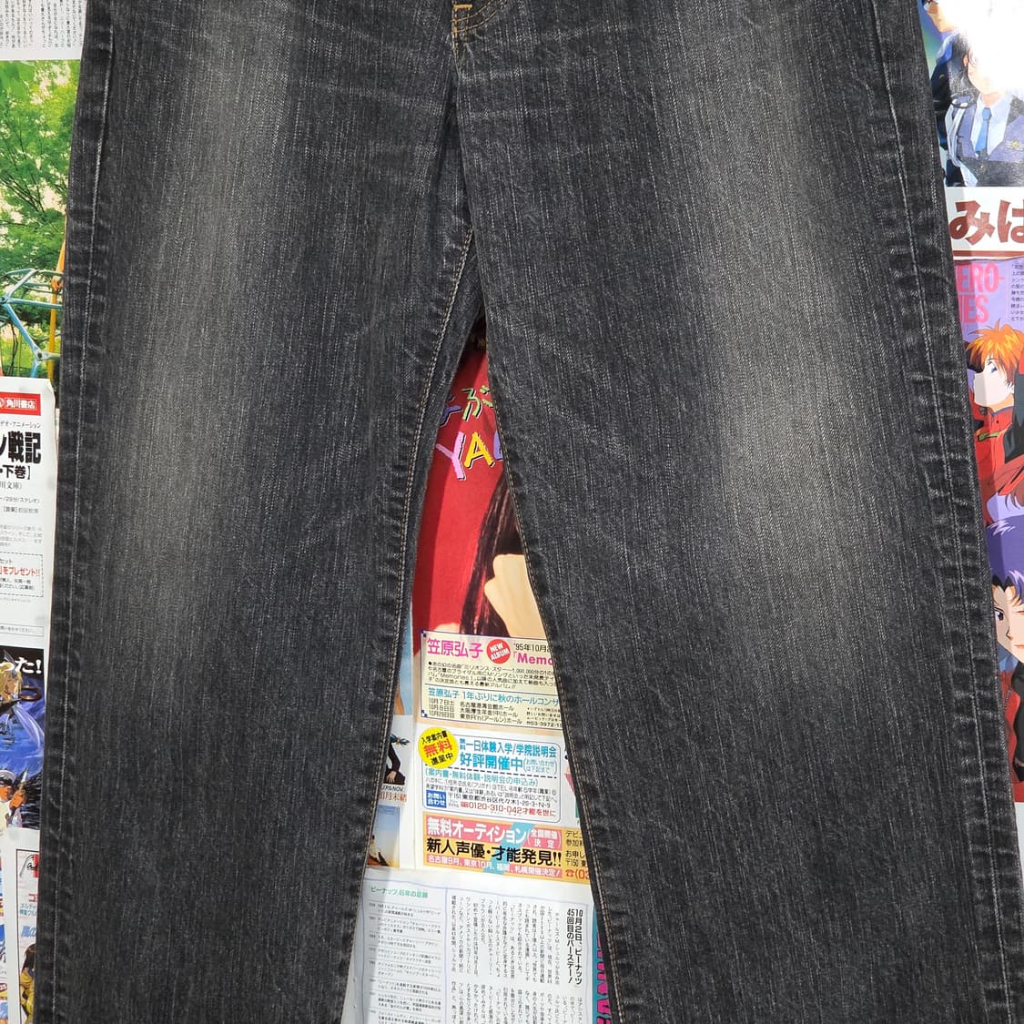 JPN 에드윈 503 그레이 흑철 워싱 데님 팬츠 . 상품이미지6