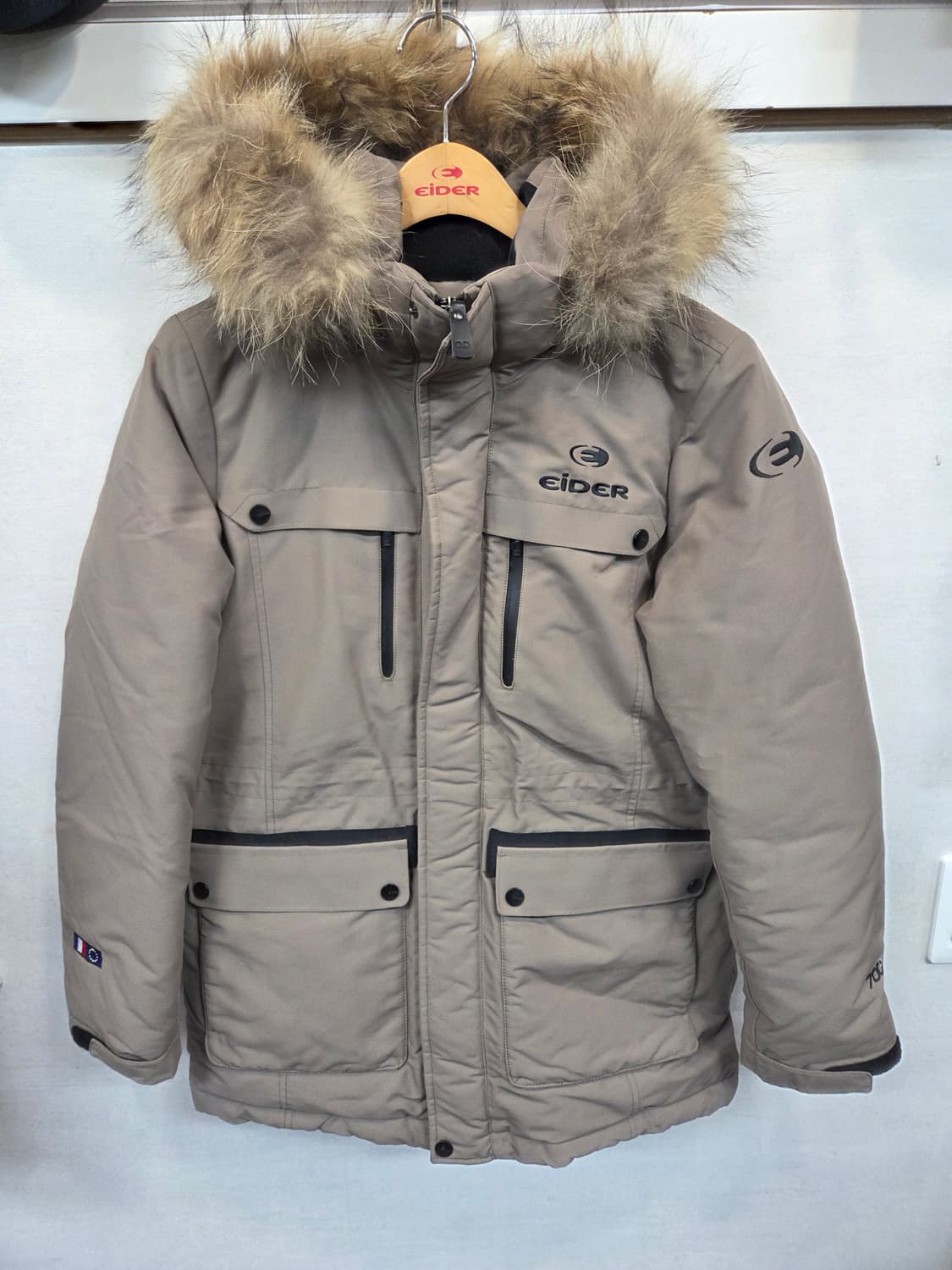 아이더 700 포르스 라쿤퍼 다운 패딩자켓 s 상품이미지1