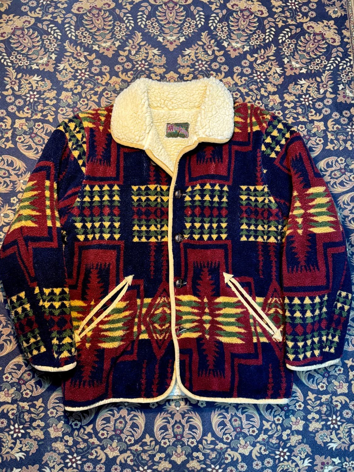 빈티지 Mikebirnes 사우스웨스턴 플리스 자켓 상품이미지1