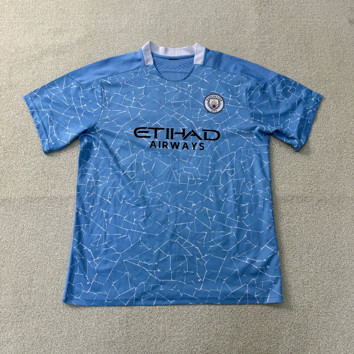 실측확인 맨체스터시티 축구 유니폼 0122T1 상품이미지1