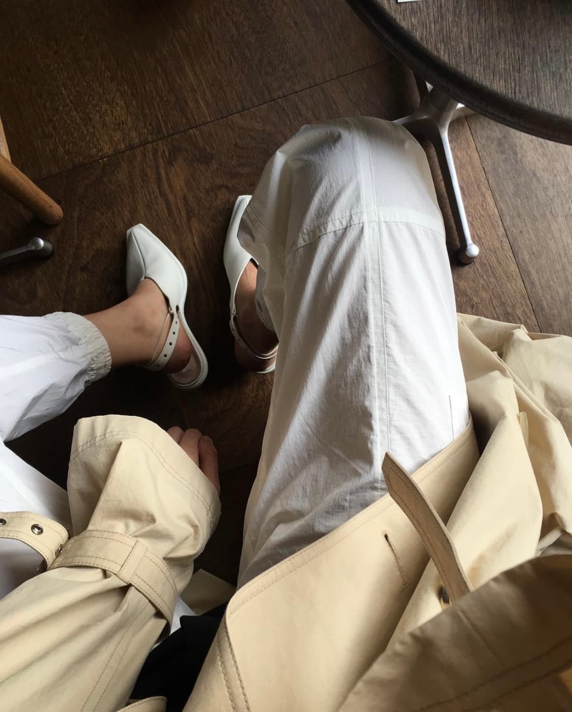 Nylon Jogger Pants (White) 상품이미지1