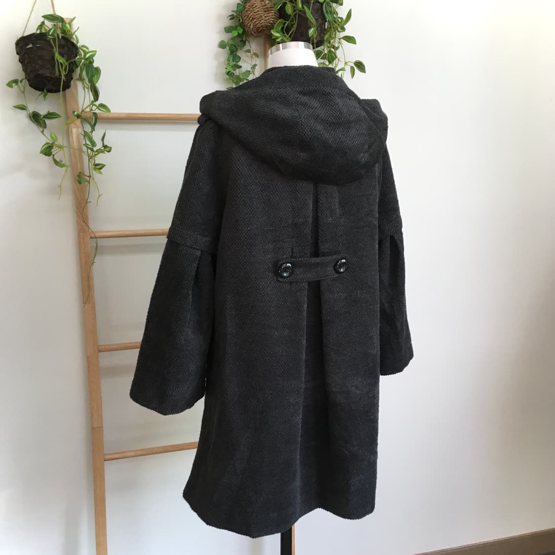 JPN/ 모리걸코트 차콜코트 케이프코트 천사핏코트 둥근카라코트 상품이미지4