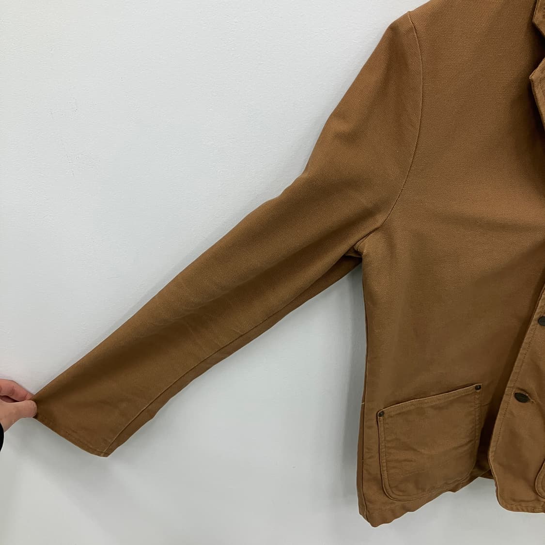 칼하트 브라운 덕 블레이저 자켓 S 상품이미지4