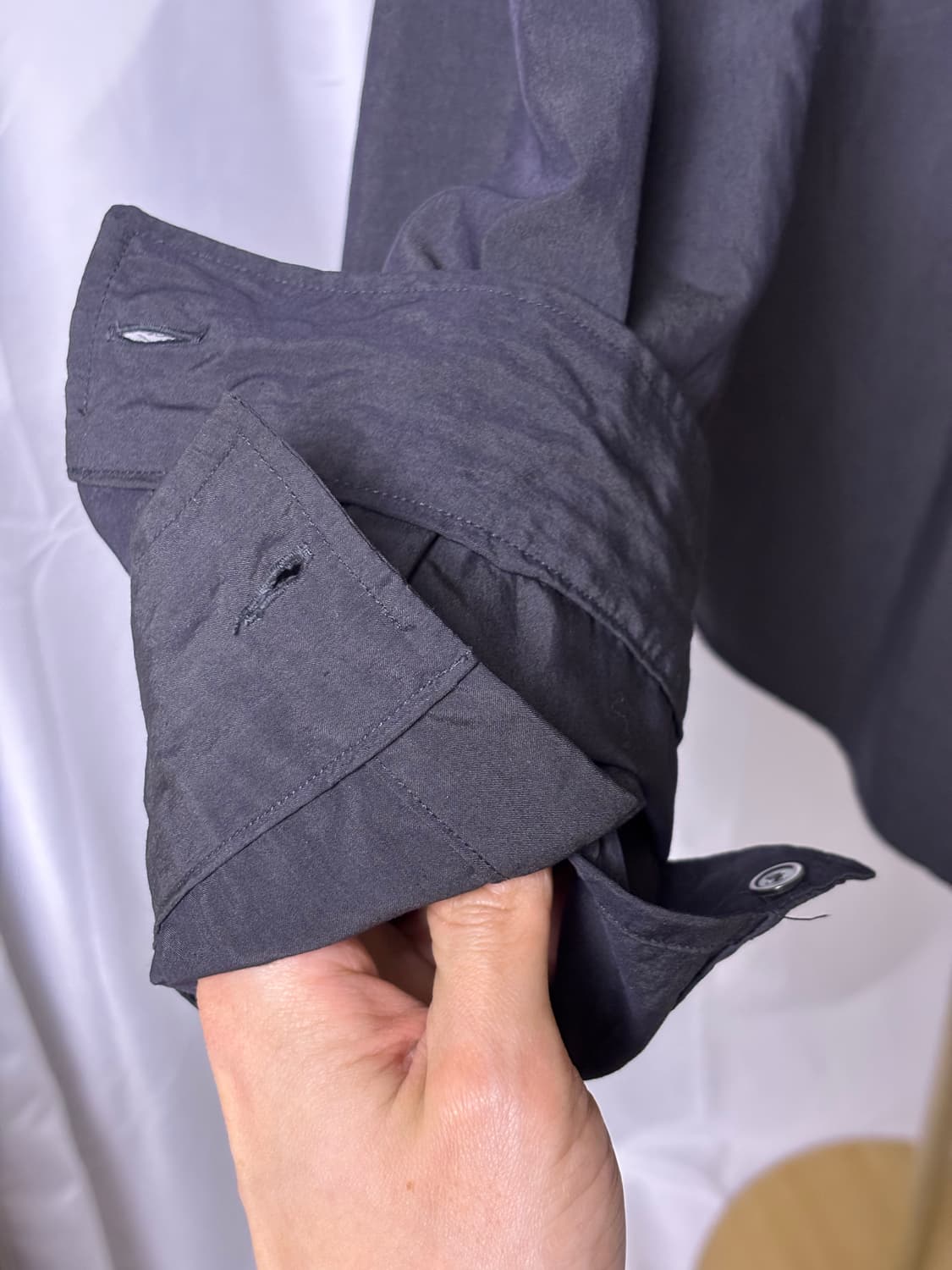 해칭룸 슬리브 레이어드 셔츠 상품이미지4