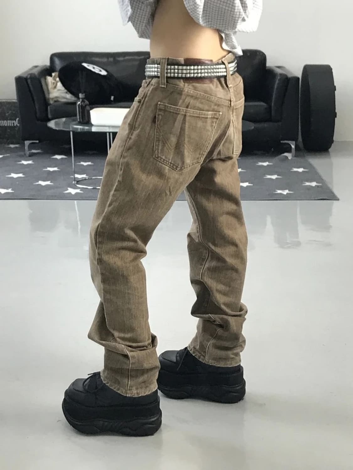 에드윈 브라운 워싱 팬츠 상품이미지2
