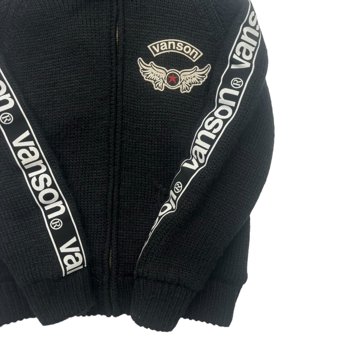 밴슨 레더 윙 로고 코위찬 자켓 M 상품이미지6