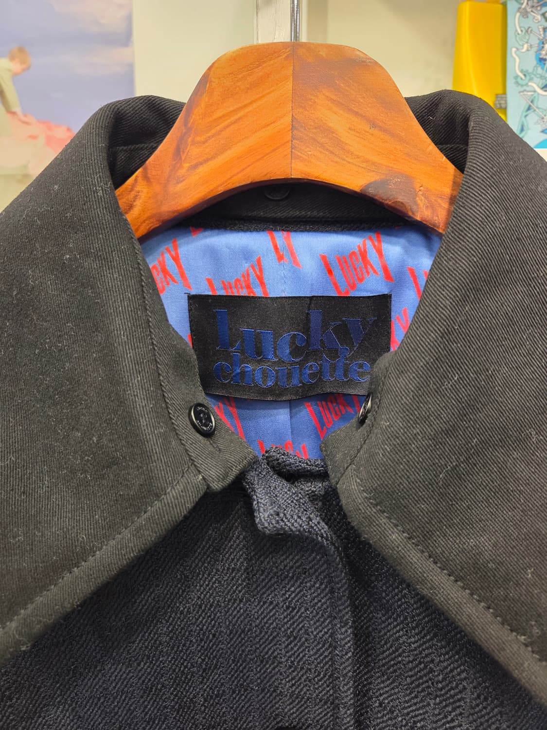 럭키슈에뜨 카라 집업 점퍼 상품이미지2