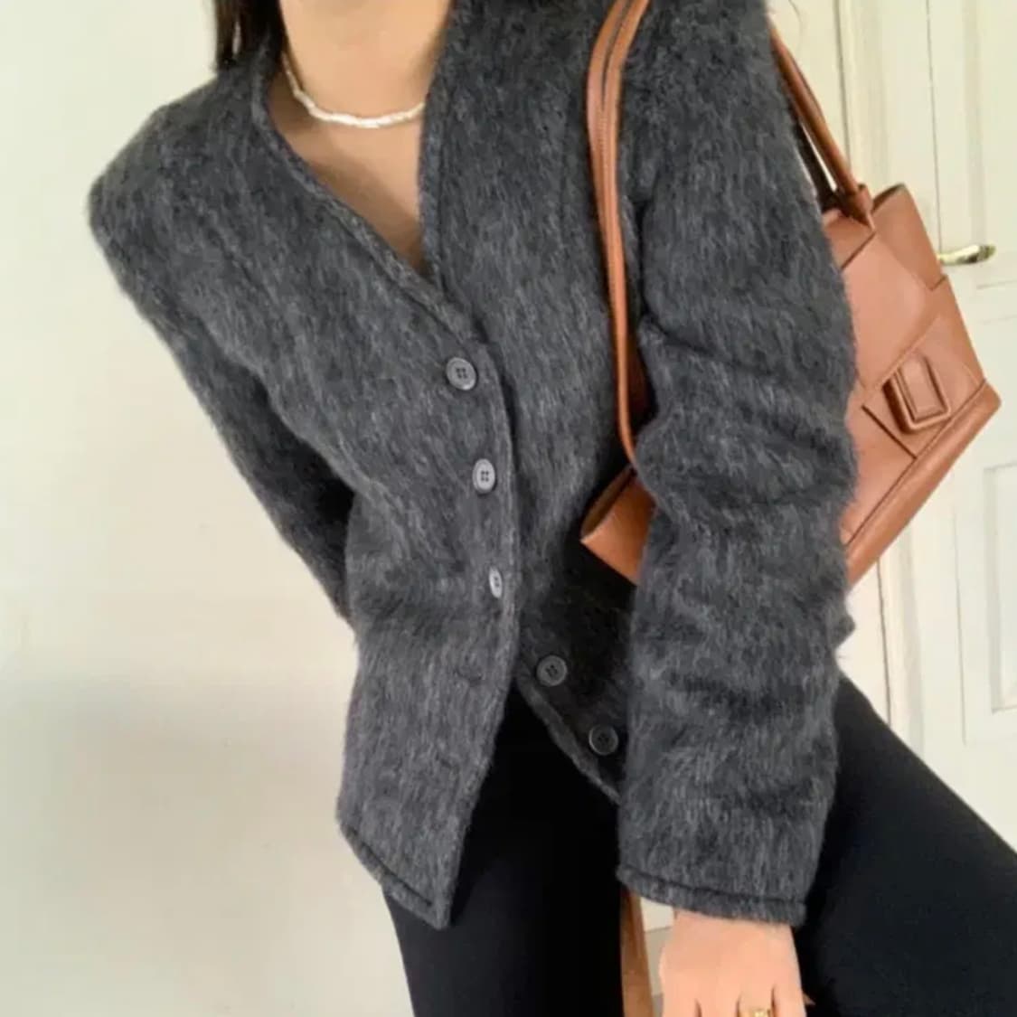 뉴터(Neuter) 노카라 브러쉬자켓 55-66 새상품 상품이미지2