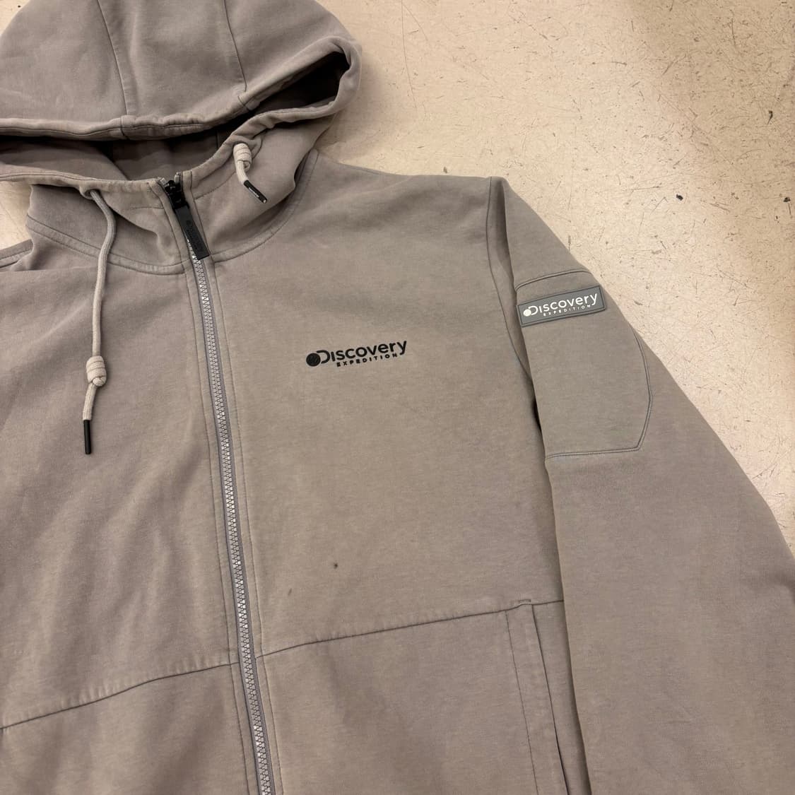 디스커버리 스몰로고 스포티 후드집업 상품이미지2