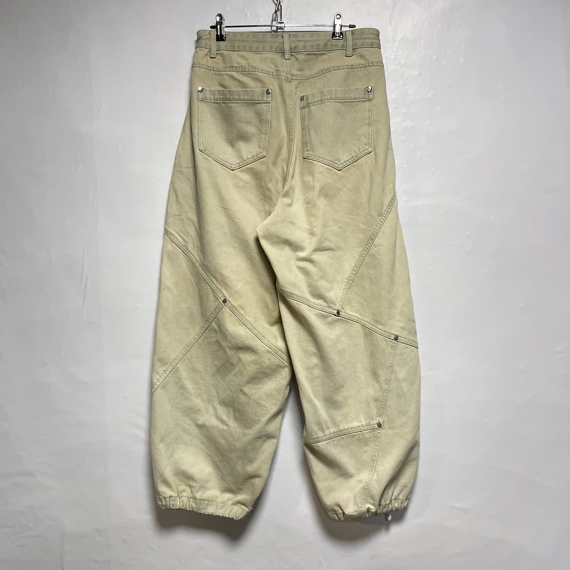 트래블 밀 데님 리벳 벌룬 팬츠 블리치드 블루 상품이미지9