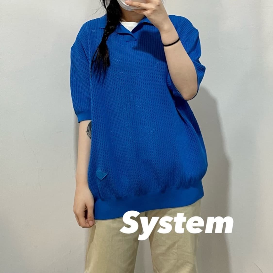 시스템 썸머 반팔 카라티 상품이미지1