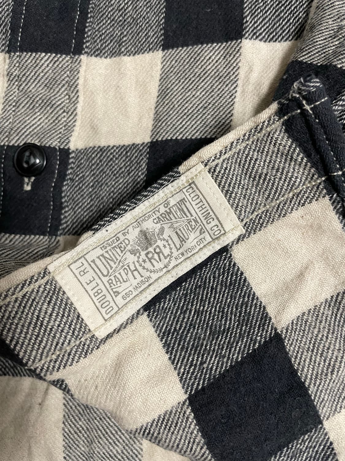 RRL 린넨버팔로플레이드셔츠(M) 상품이미지5