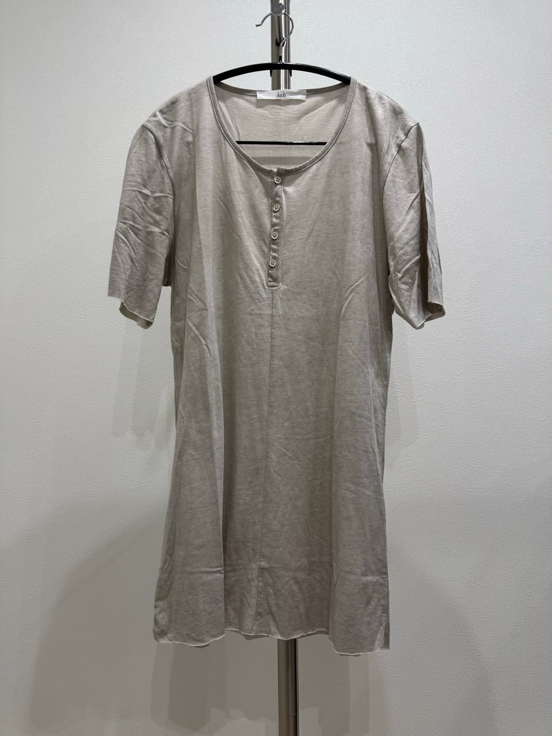 daub 25ss 시멘트 헨리넥 티셔츠 상품이미지1