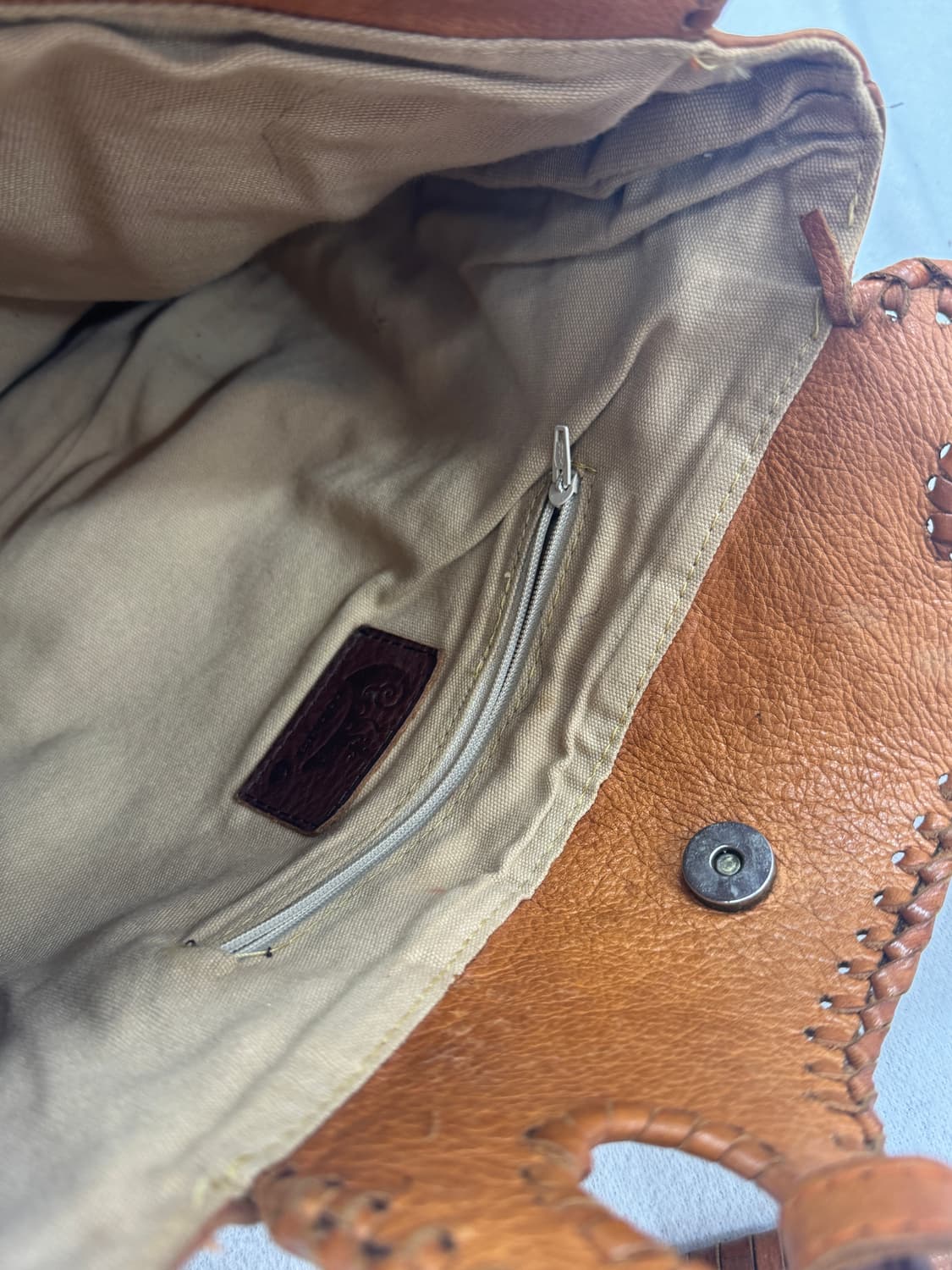 original leather 리얼 가죽 빈티지 짜임 숄더백 그런지 히피 상품이미지3