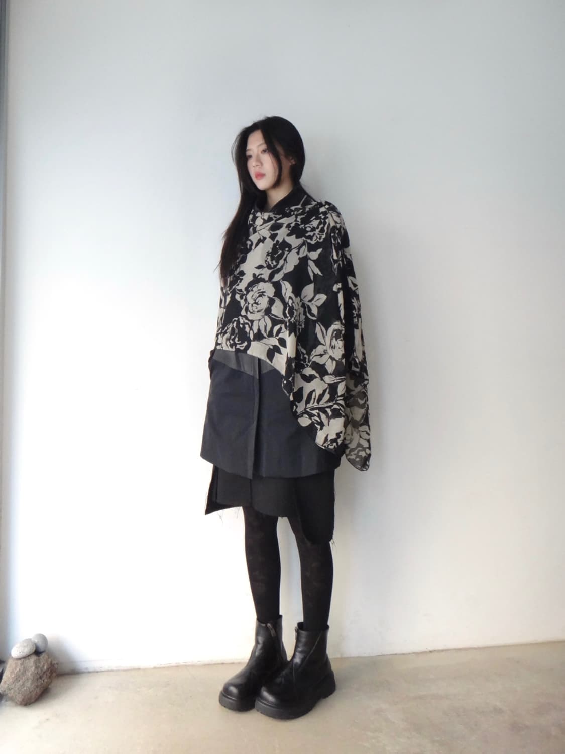 DEMOO  knit dual leather jacket  상품이미지6