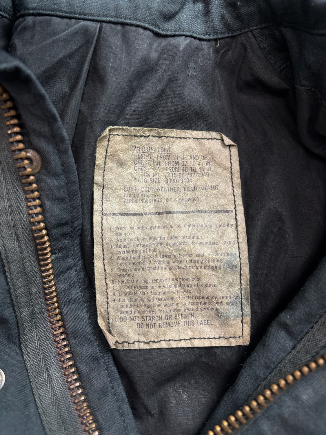 알파인더스트리 USA 밀리터리 M65 필드 자켓 2300 상품이미지4