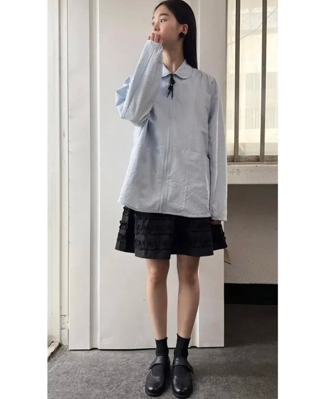 유노이아 stamping flower jacket 상품이미지2