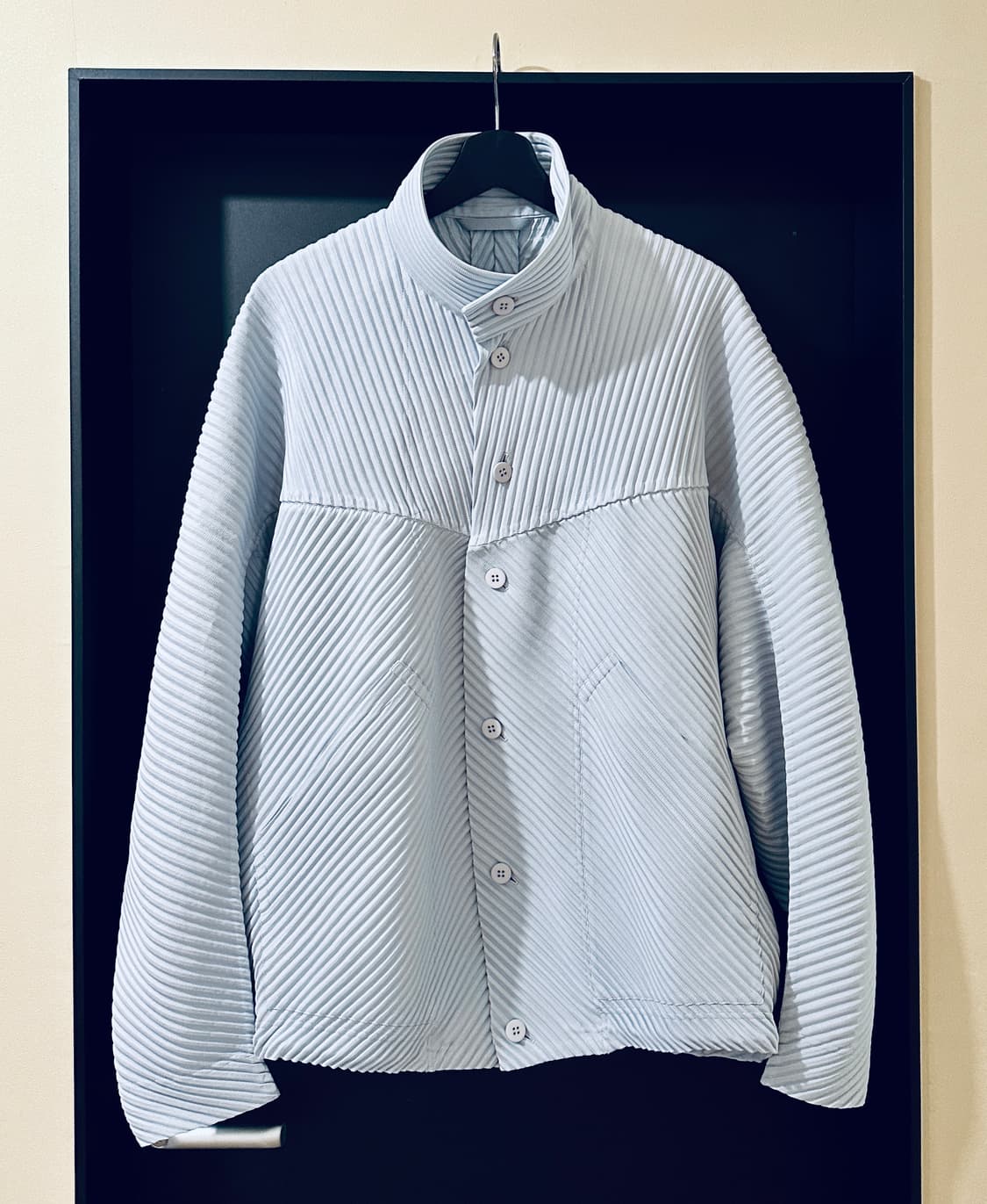 옴므플리세 이세이미야케 컬렉션라인 오버사이즈 하이넥 점퍼 3사이즈 상품이미지1