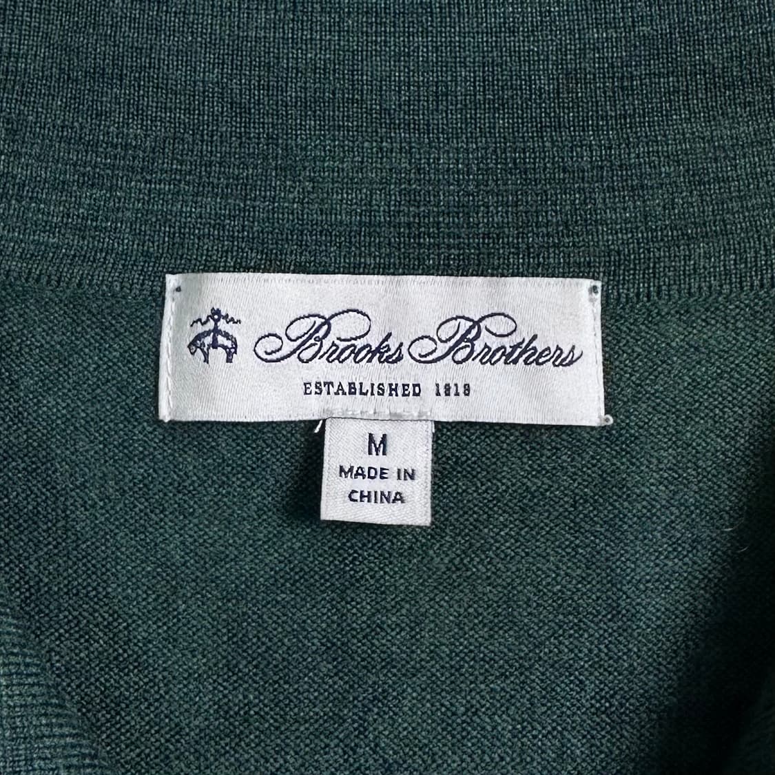 브룩스 브라더스 울 그린 카라 니트 상품이미지6