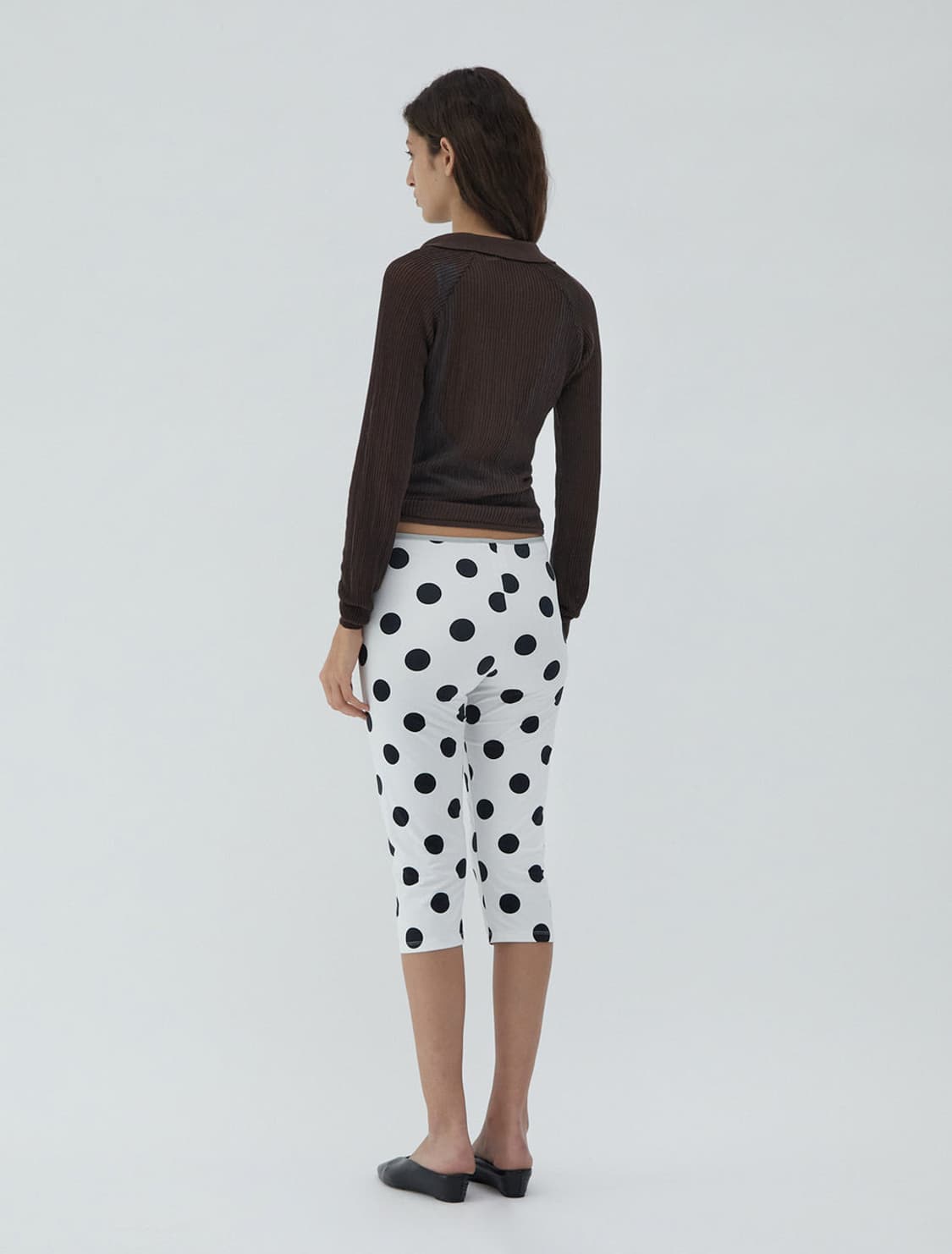 [M]기마구아스 Aneu 도트 레깅스/화이트 상품이미지5