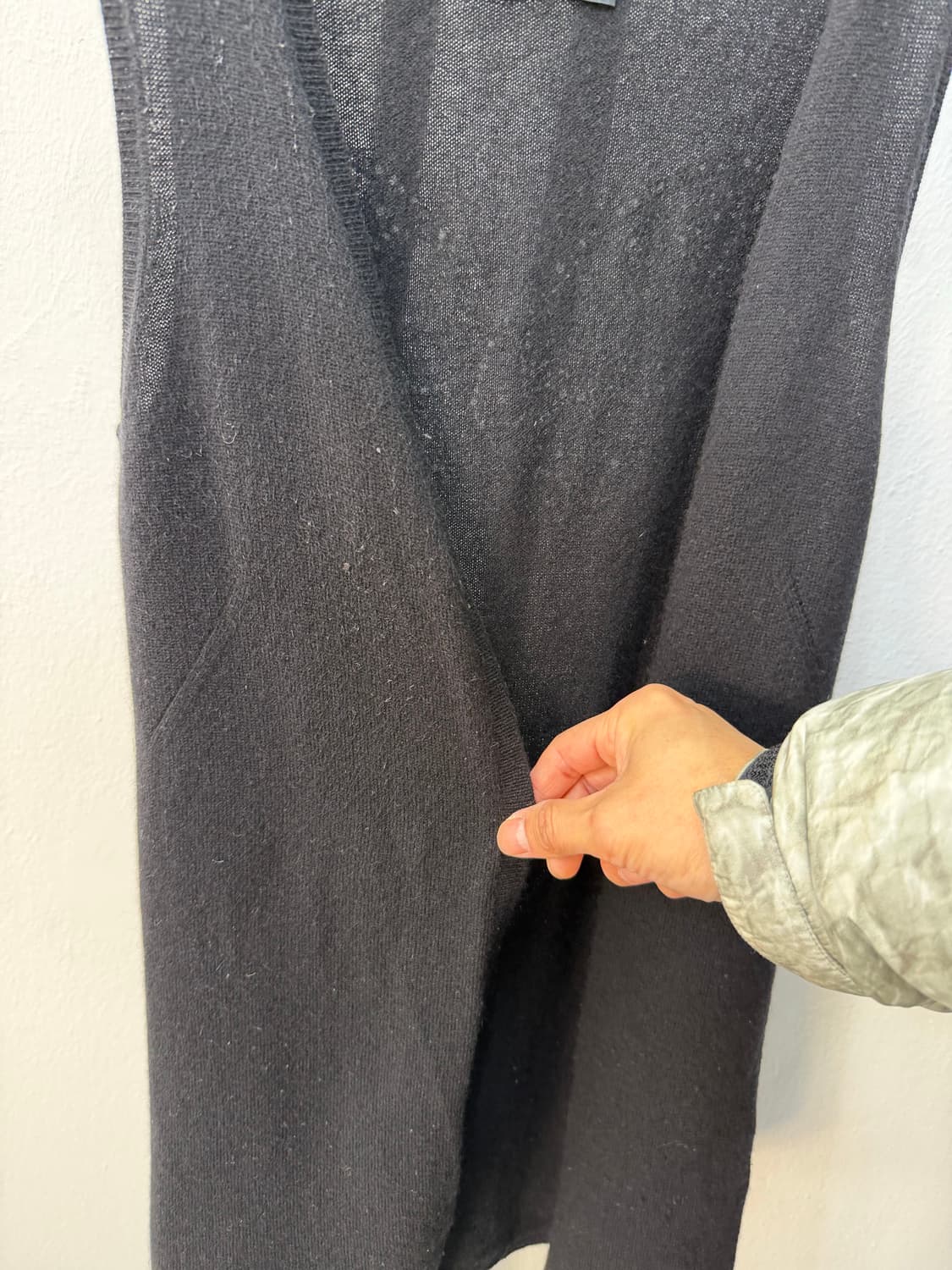 정품) 쟈딕앤볼테르 캐시미어100 블랙 니트 탑 S 상품이미지2