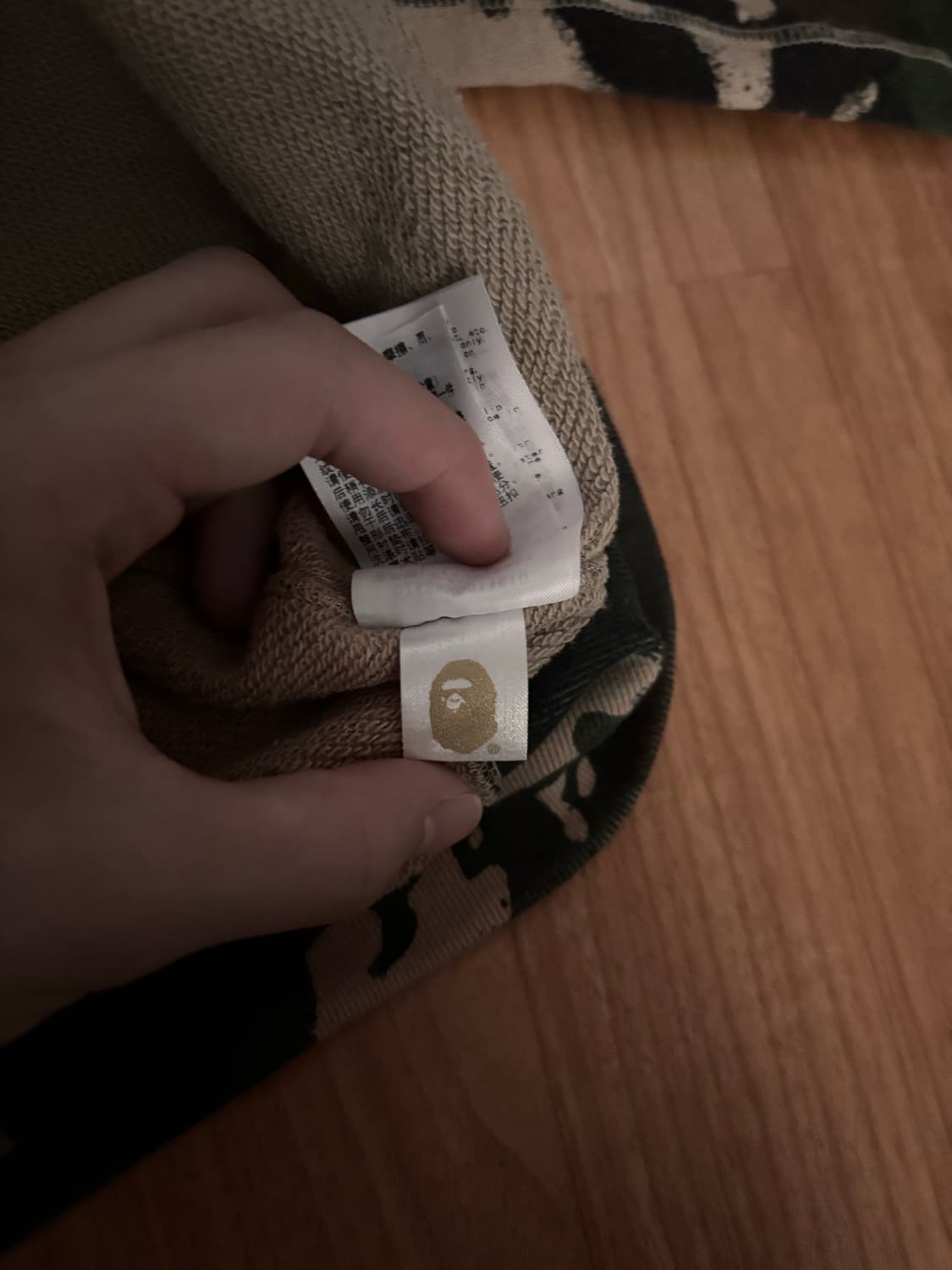 베이프 맵 카모 샤크 릴렉스드 핏 풀 집 후드 그린 샤크후드 상품이미지5